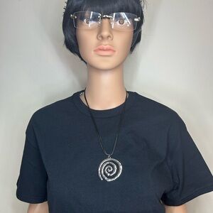 Vintage Gothic Bohemian style Spiral Necklace - Antique Punk grunge boho